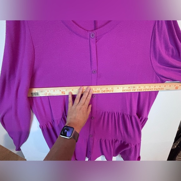 Lane Bryant Purple Tiered Tunic Top 22/24 - Picture 11 of 15